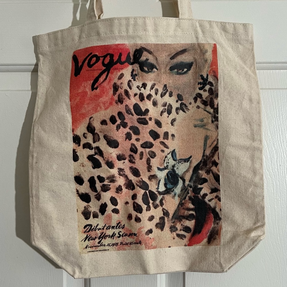 VOGUE Canvas Tote Bag HTF